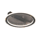 Black Glass Led Flush Mount Ceiling Light