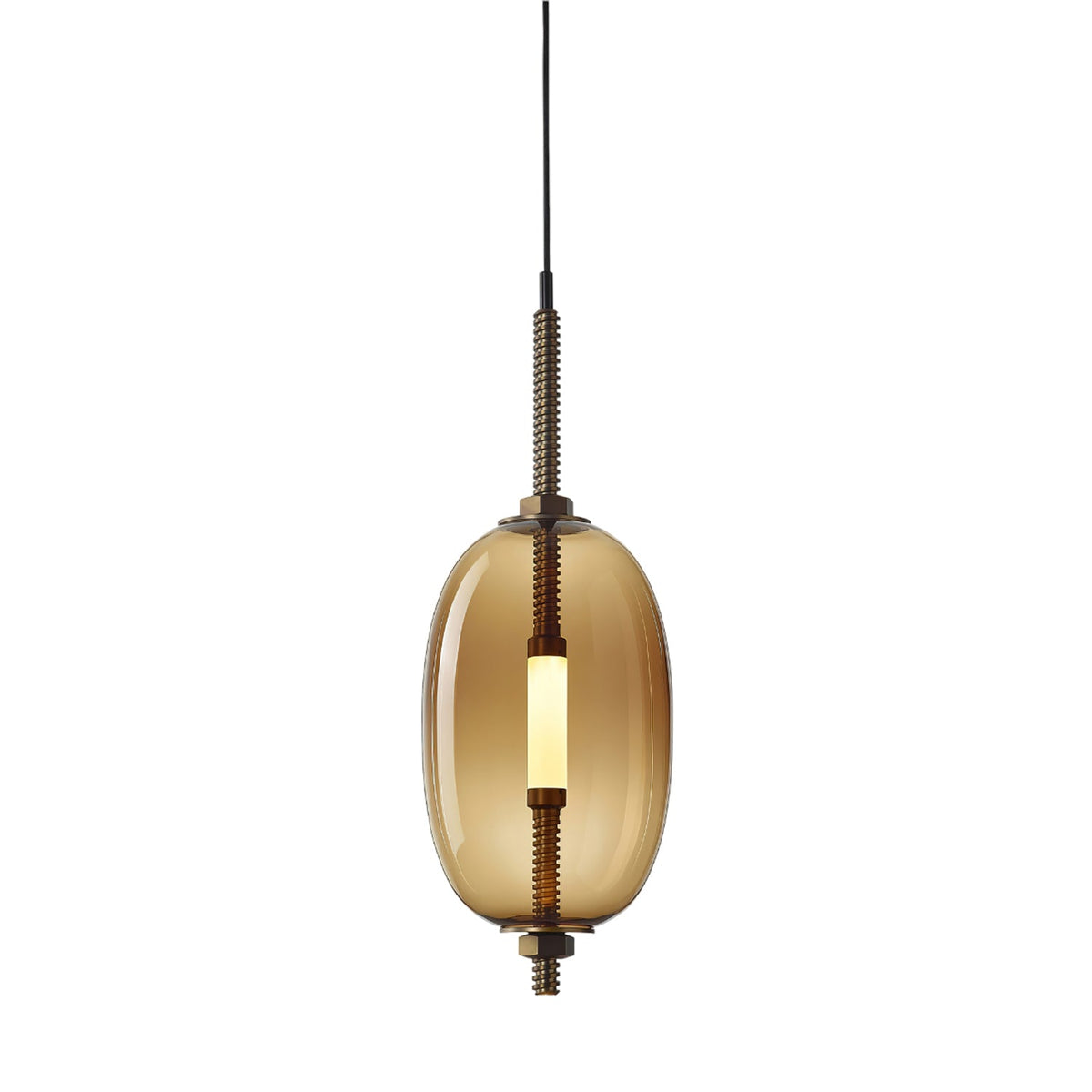 Under Pressure Art Glass Pendant Light with Integrated LED