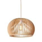 Semi Circle Wood Lantern Shaped Pendant Light Li001987