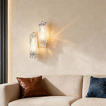 Lumina Gold Minimalist LED Wall Sconce with Acrylic Shade