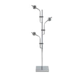 Industrial Multi Angle Task Lighting Chrome Floor Lamp