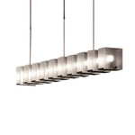 Long Creative Glass Personalized Led Post Modern Dining Room Chandelier