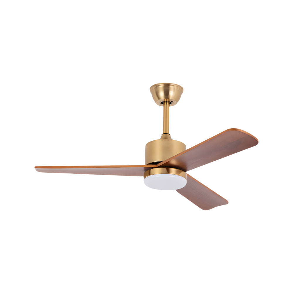 42 52 Led 3 Blades Wood Ceiling Fan Light With Remote