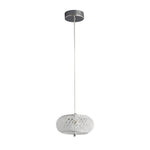 Small Round Drum Crystal Led 3 Step Dimming Luxury Modern Pendant Lights