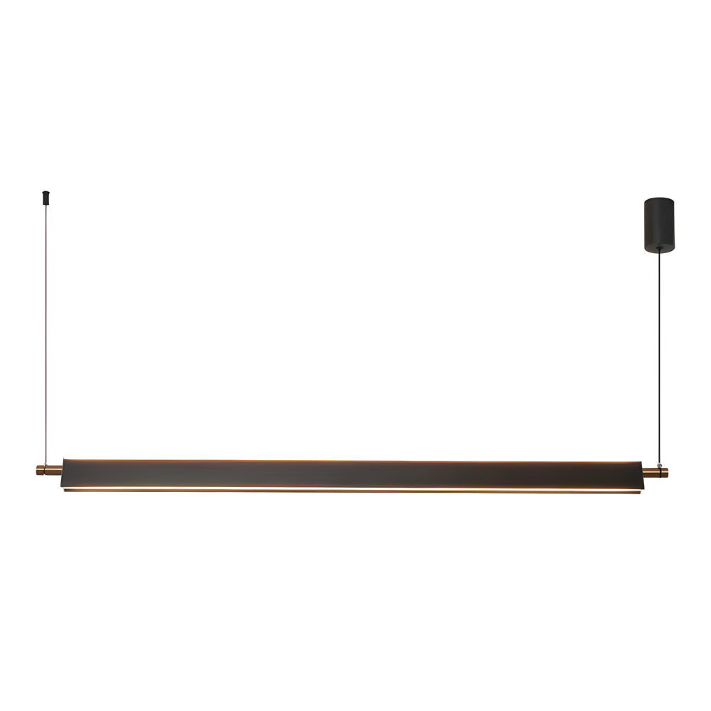 Modern 35 4 47 2 Black Aluminum Linear Kitchen Island Light