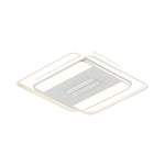 Square Round Stepless Dimming Led Mute White Modern Bladeless Ceiling Fans Li002758