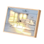 Ins Dimmable Led Painting Night Light Ha090908