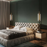 Aurelia Globe Pendant Light in Electroplated Metal and Glass