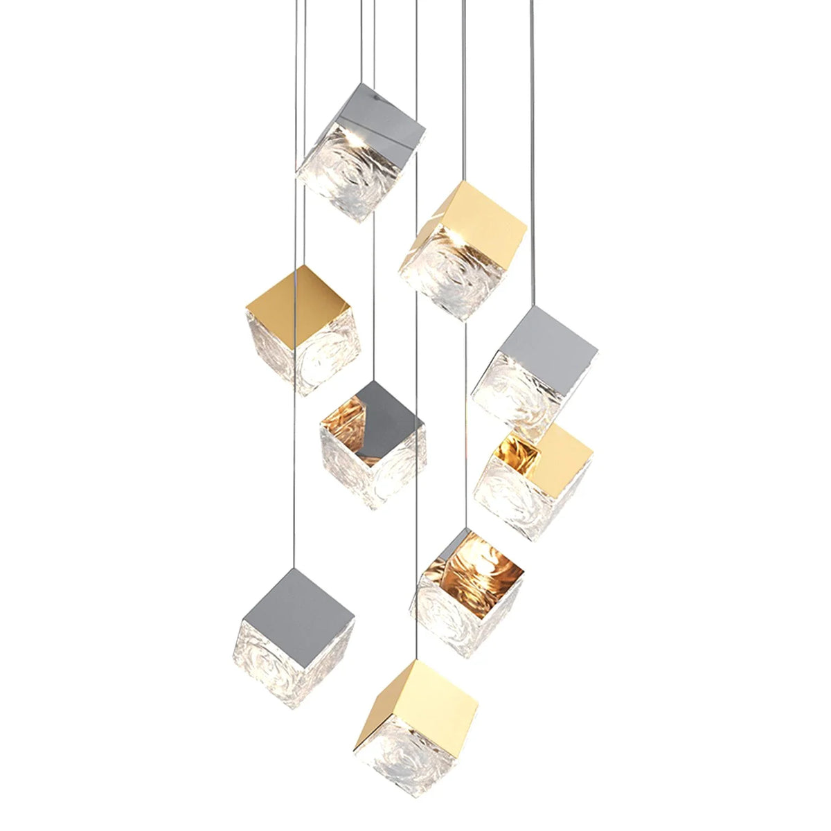 Pyrite chandelier
