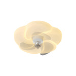 Romantic Flower 3 Step Dimming Led Mute Shaking Head Modern Ceiling Fans