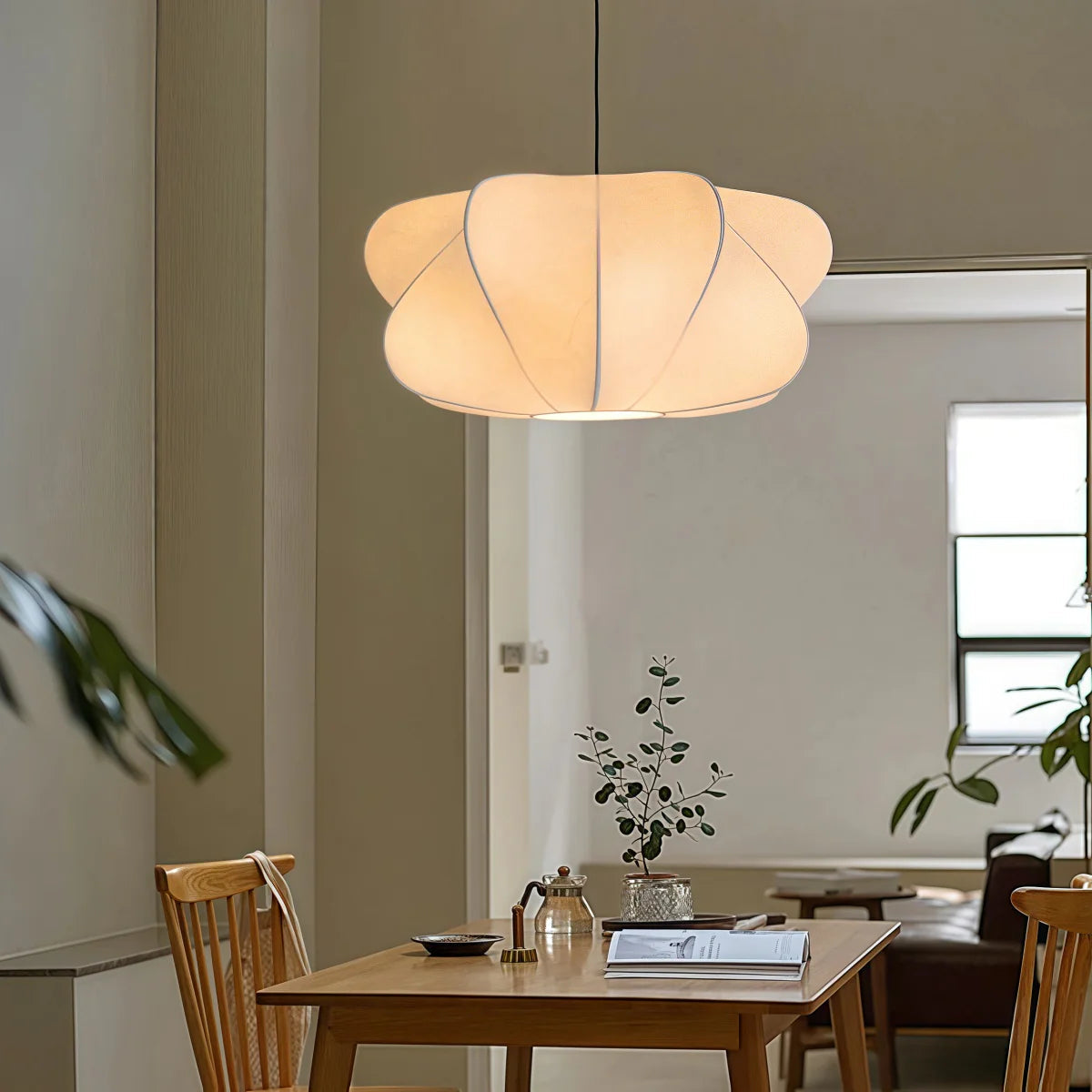 Alloliving Silk Hanging Lamp