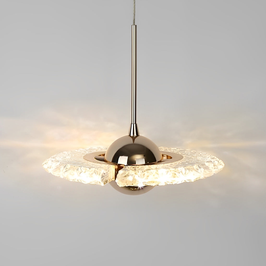 Lumina Circle Anodized Acrylic LED Pendant Light for Modern Interiors