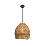 Handmade Leather Rattan Lampshade Led Wabi Sabi Japanese Style Chandelier Li002751