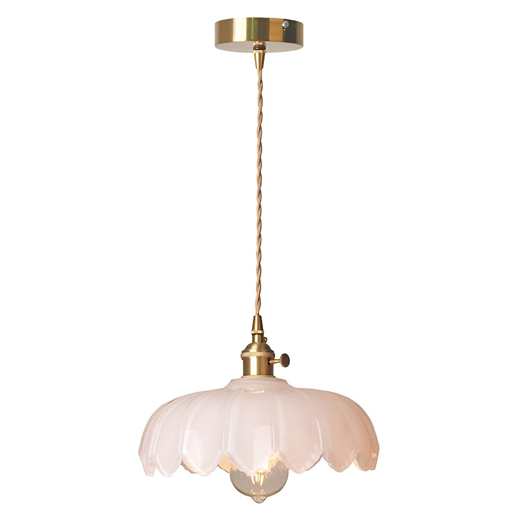 Retro Flower Glass Nordic Kitchen Pendant Lighting Li001973