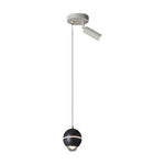 Small Metal Ball 3 Step Dimming Led Modern Pendant Lights With Spotlights