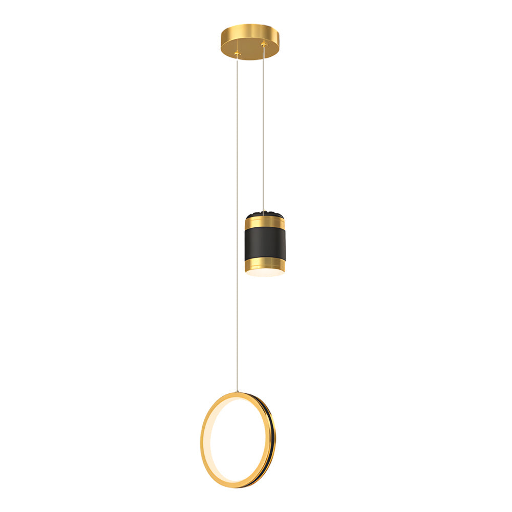 Creative Starry Projection Ring 3 Step Dimming Modern Led Pendant Lights