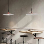 Nordic Flat Dish LED Pendant Light – Minimalist Ceiling Hanging Lamp