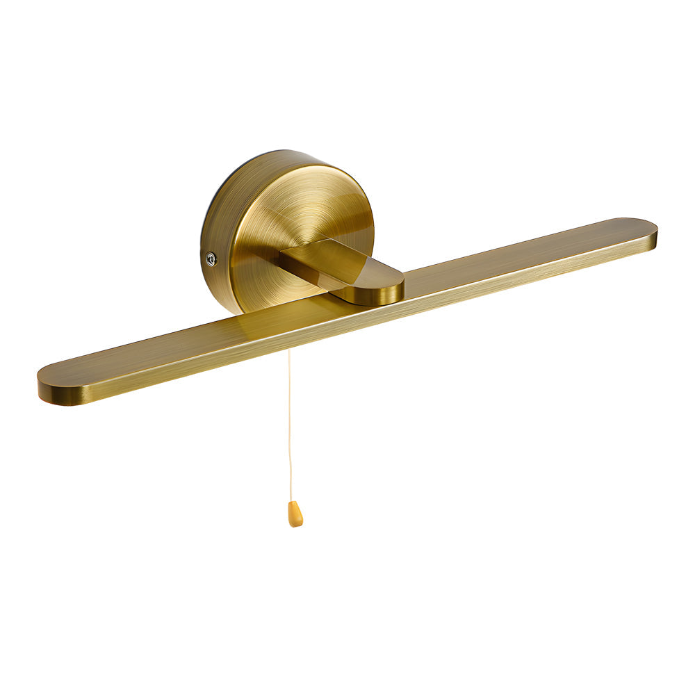 15 74 Modern Led Linear Vanity Lights With Pull Rope Switch Bathroom Lighting In Black Bronze