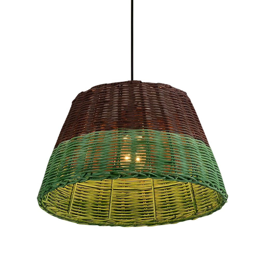 Retro Rattan Industrial Style Pendant Light Li002351