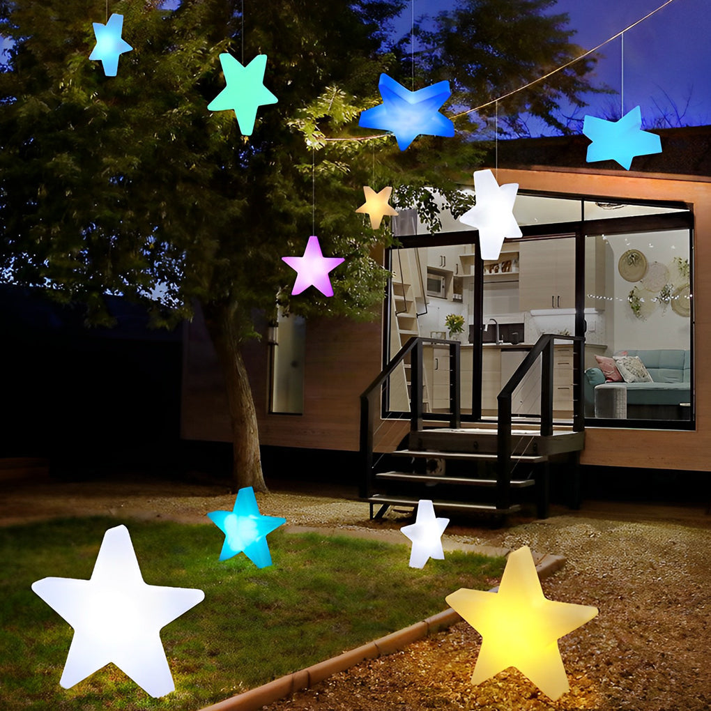 LED Star Ornament Lights – Modern Rechargeable Holiday Decor
