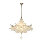 Elegant Pagoda Crystal Chandelier With Led Dimming Elegant Chrome Finish