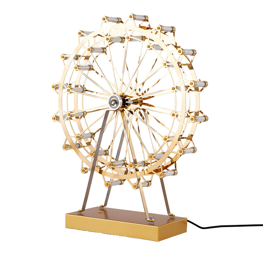Vintage Ferris Wheel Table Lamp With Integrated Led
