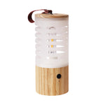 Portable Wood Usb Rechargeable Led Camping Lantern