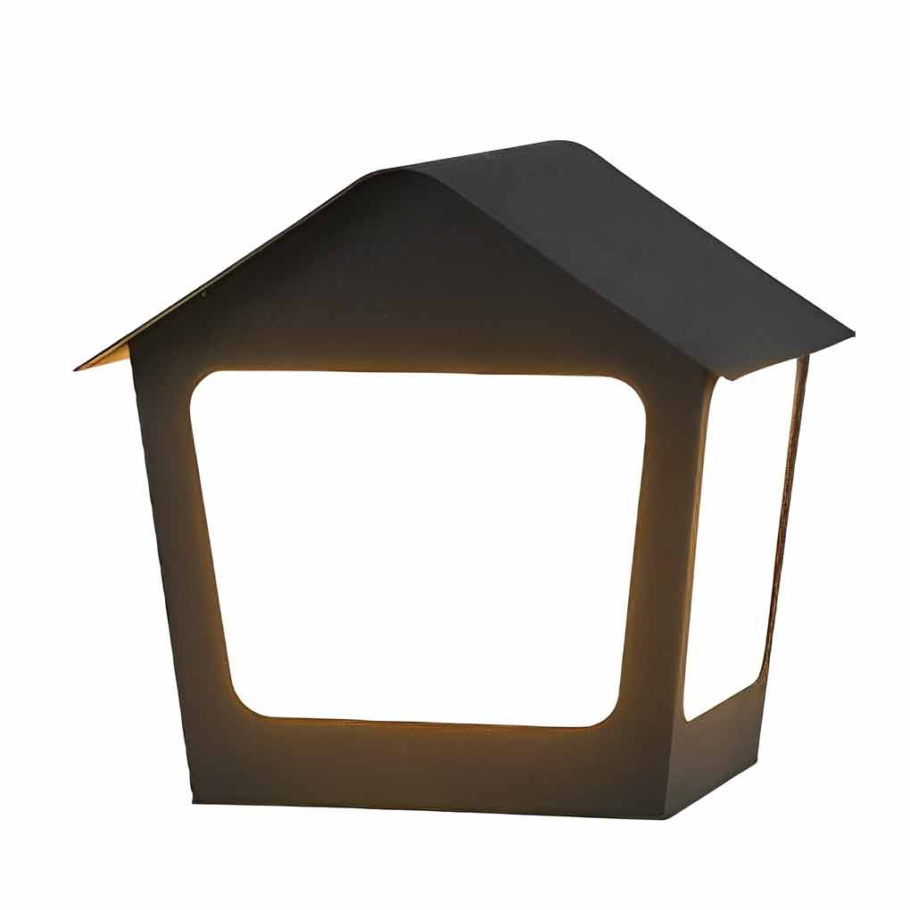Cottage Shaped Modern Solar Fence Post Lights Li002306