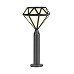 Geometric Black Modern Lawn Lamp Ha077226