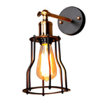 Adjustable Retro Iron E27 Waterproof Industrial Wall Sconce