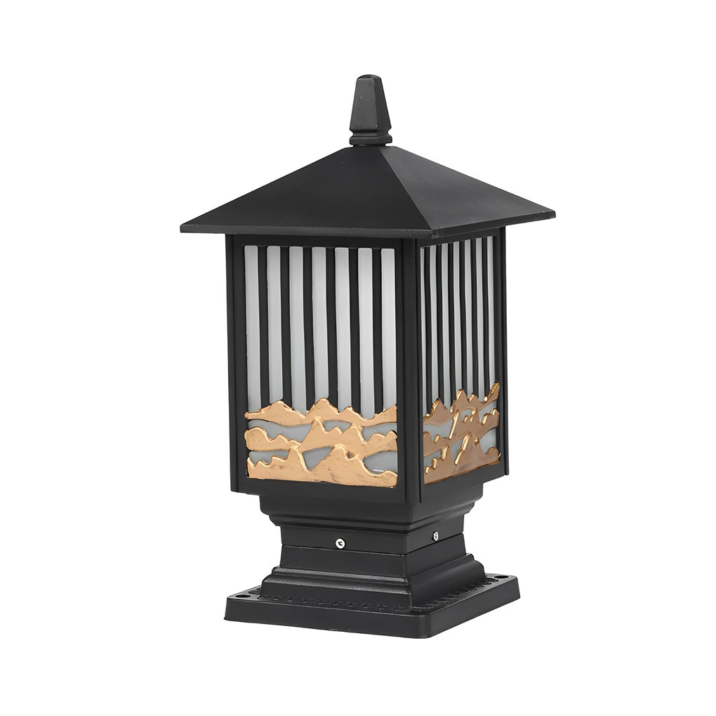 Retro Vintage Solar Fence Light Ha093283