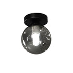 Nordic Corridor Glass Ceiling Light Fixture With Amber Smoky Shades