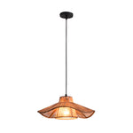 1 Light Double Layer Hemp Rope Weaving Umbrella Pendant Light Kitchen Pendant Ceiling Lighting