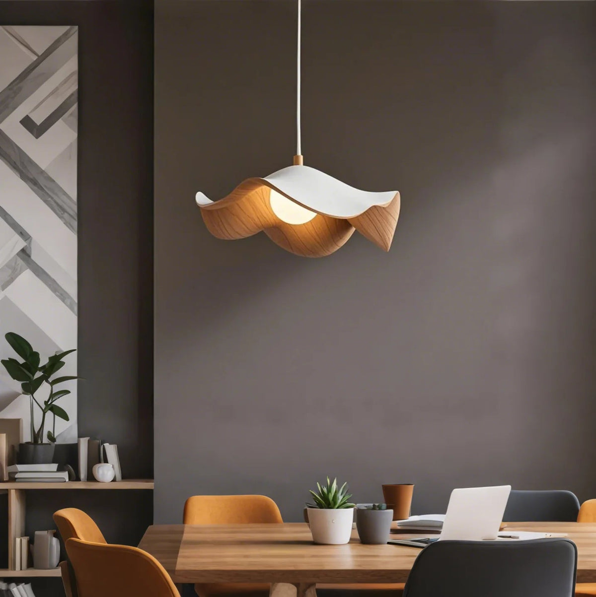 Unique Wooden Pendant Lamp