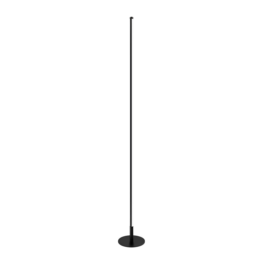 Black Minimalist Outdoor LED Linear Floor Lamp, IP65 Waterproof