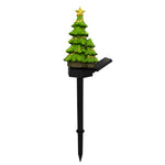 Solar LED Christmas Tree Lawn Light – Waterproof Resin Garden Sculpture