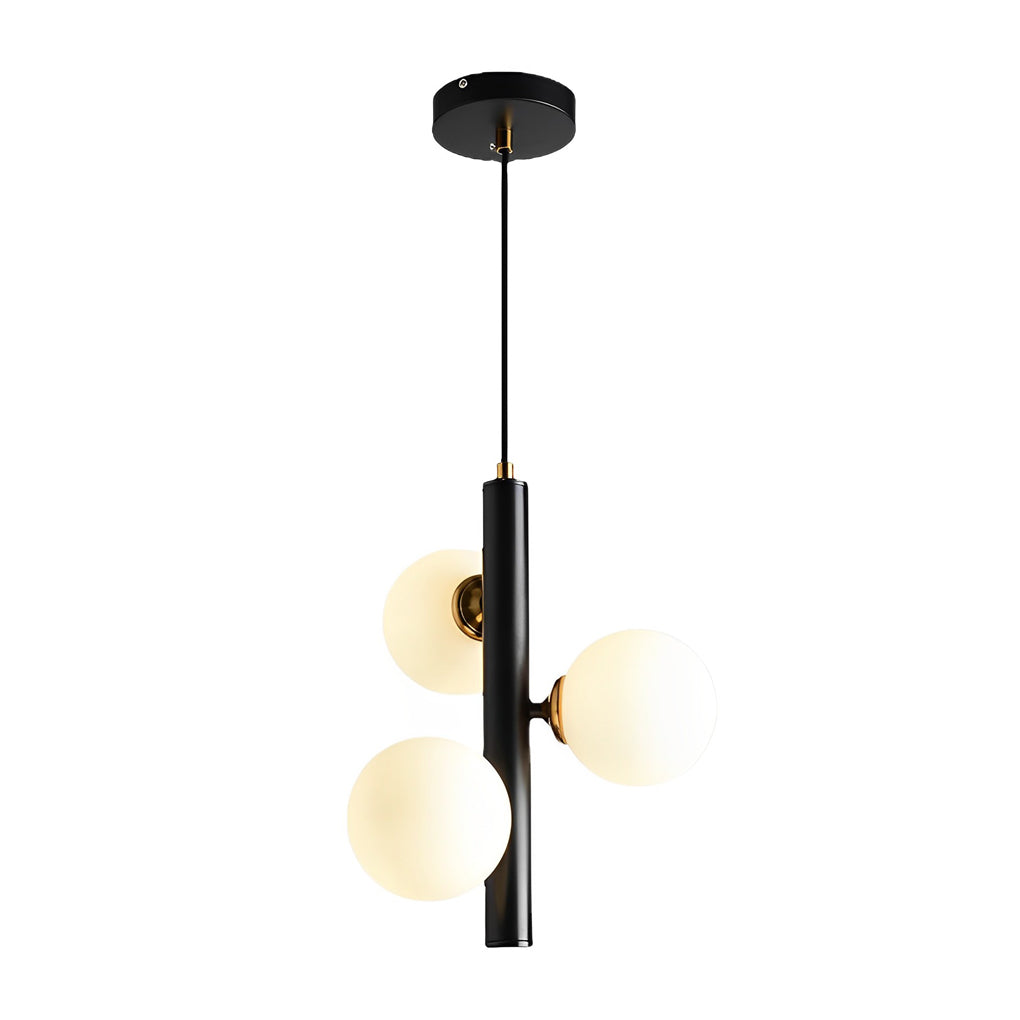 3 Glass Balls Led Chandelier Light Ha098857