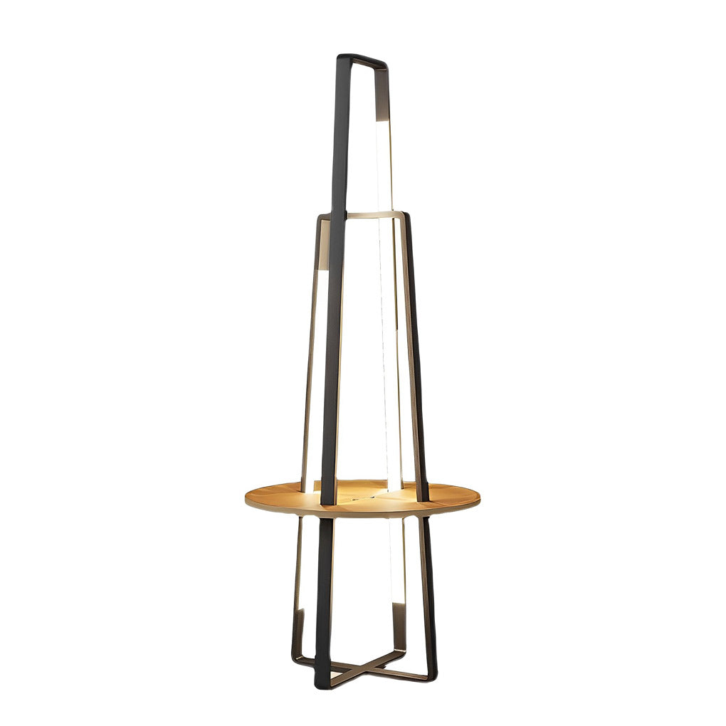 Modern 63 Inch Metal Led And Tray Floor Lamp For Living Room