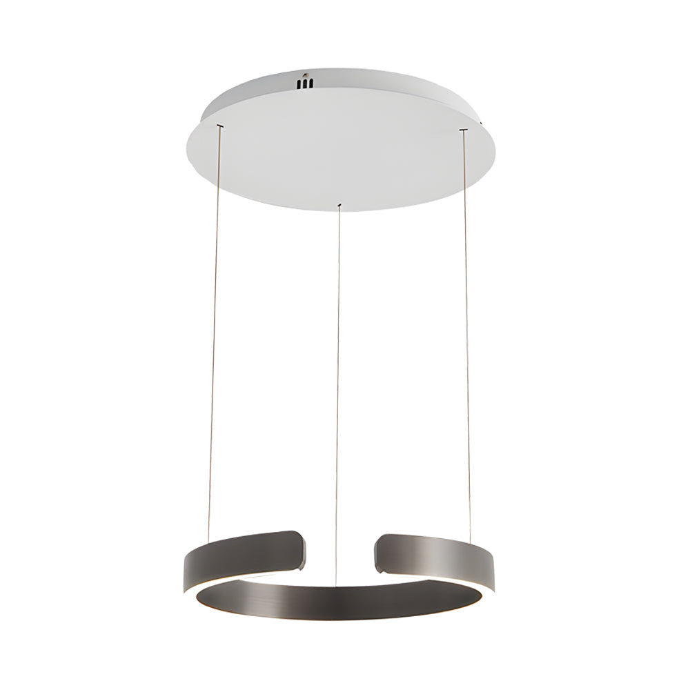 Modern C Shaped Pendant Light With Adjustable Height