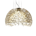 Metal Crystal Semicircular Sphere Stars Sparkle Post Modern Chandelier