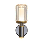 Clear Acrylic Arm Wall Light Modern Aluminum Sconce For Living Room