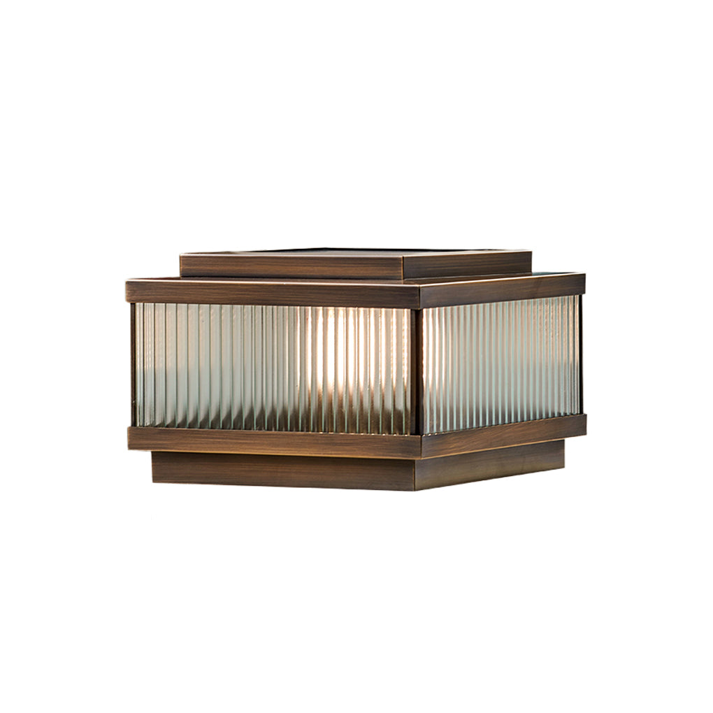 Square Modern Solar Fence Post Light Ha091706