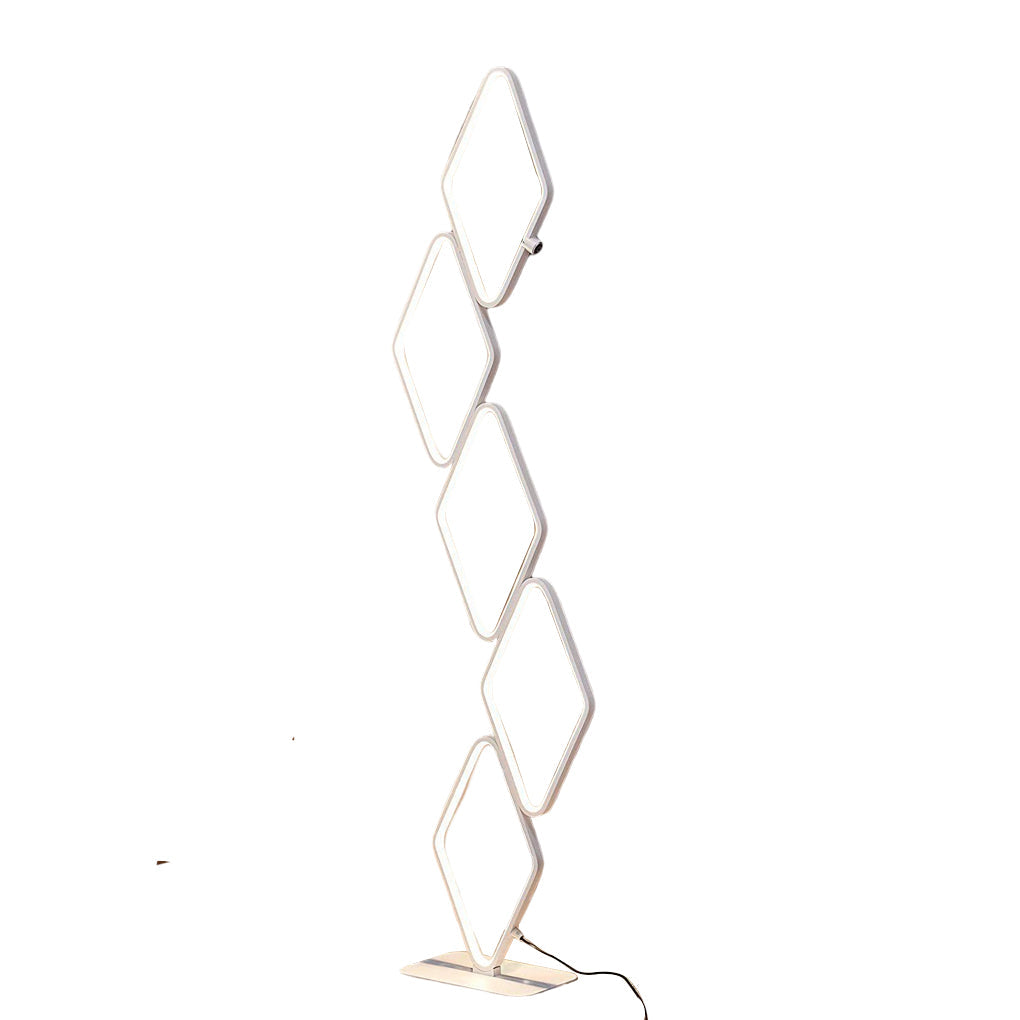 Modern Metal Square Stacked Led Floor Lamp