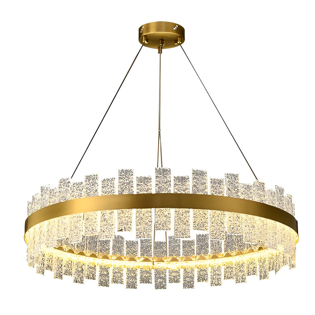 Round Dimming Led Glass Pendant Light Li001957