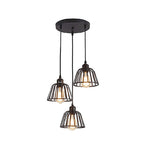 Black Small Iron Cage Pendant Light Li002605