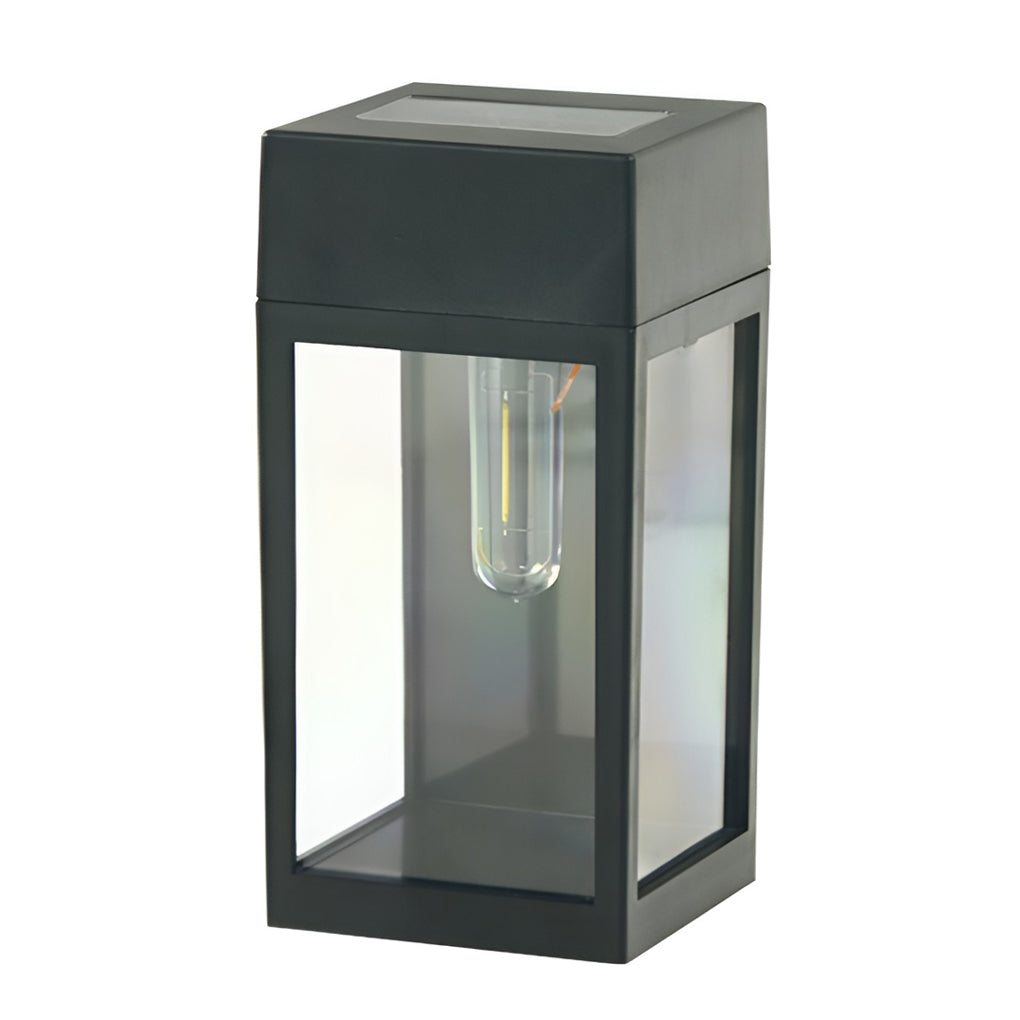 Rectangular Glass Led Solar Wall Lamp