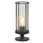 Lumina Round Stainless Steel Outdoor Wall & Post Light in Matte Black