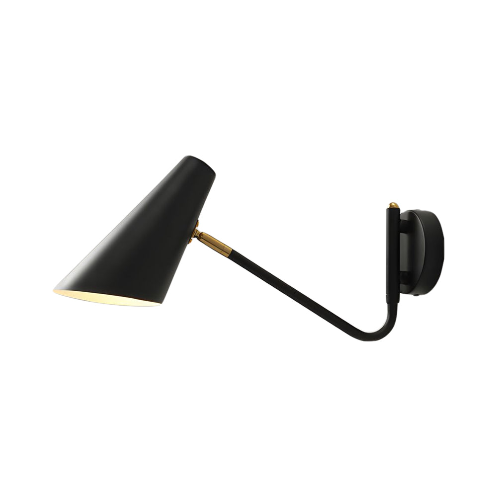 Modern Hoxton Hanging Wall Sconce With Conical Shade 1 Light