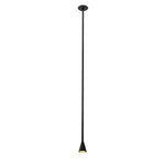 39 37 Modern Vertical Long Metallic Tube Cone Pendant Light