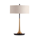 Brass And Espresso Bronze Modern Table Lamp